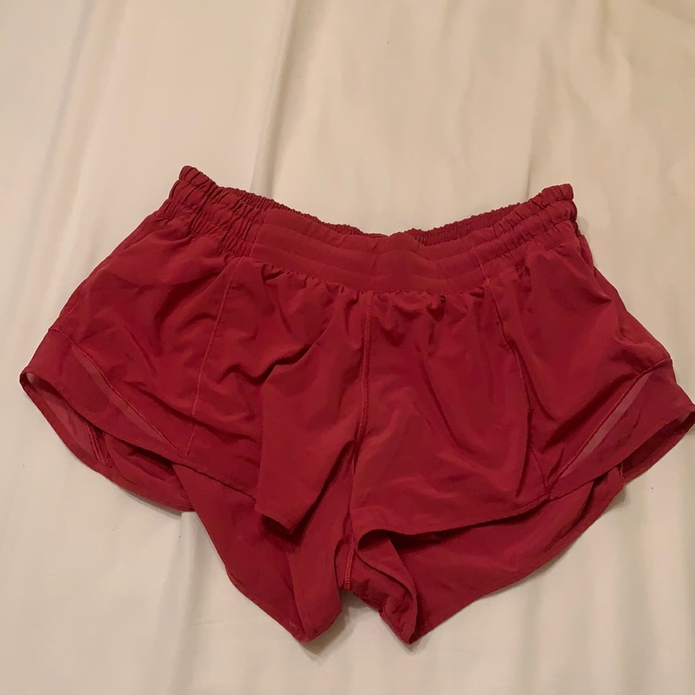 Red lulu shorts